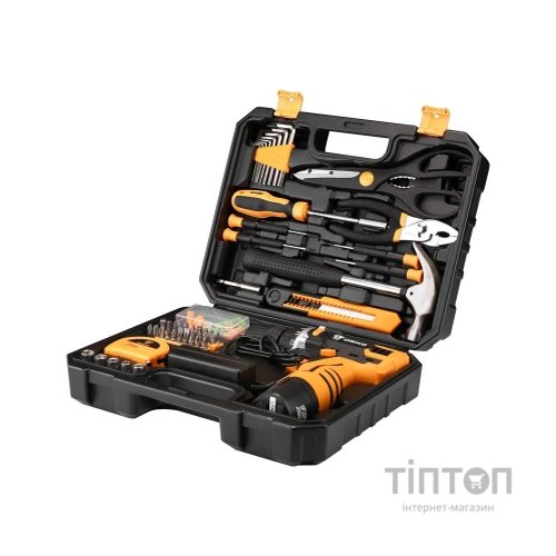 Шуруповерт Deko DKCD12FU-LI + набір 104 інструментів в кейсі (12182)