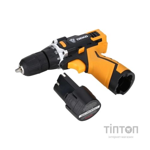 Шуруповерт Deko DKCD12FU-LI + набір 104 інструментів в кейсі (12182)