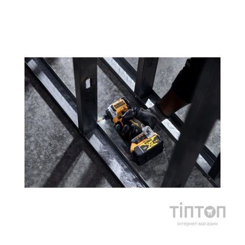 Шуруповерт DeWALT 18 В XR Li-Ion, 2x5Ah, безщітковий, 206 Нм, 3250 об/хв, TSTAK (DCF850P2T)