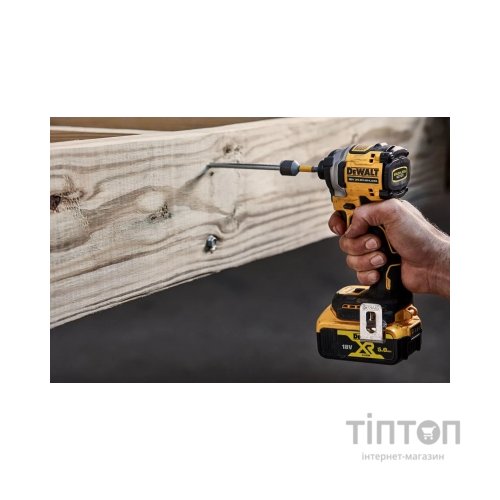 Шуруповерт DeWALT 18 В XR Li-Ion, 2x5Ah, безщітковий, 206 Нм, 3250 об/хв, TSTAK (DCF850P2T)