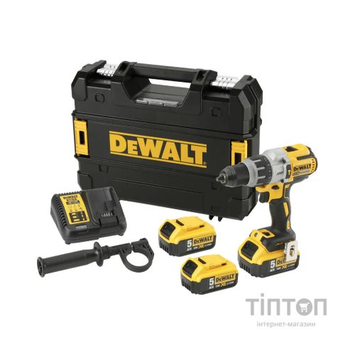 Шуруповерт DeWALT 18 В XR Li-lon, 95 Нм, 3x5Ah, кейс TSTAK (DCD996P3)