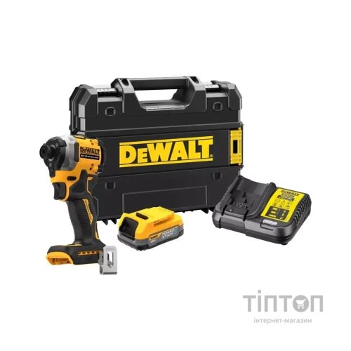 Шуруповерт DeWALT 18 В XR Li-lon PowerStack 1.7Ah, 206 Нм,кейс TSTAK (DCF850E1T)