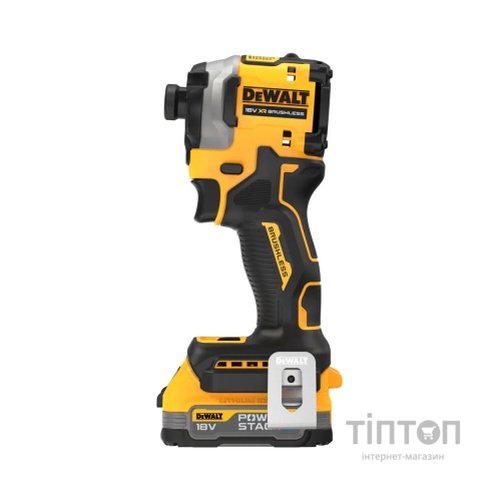 Шуруповерт DeWALT 18 В XR Li-lon PowerStack 2x1.7Ah, 206 Нм, кейс TSTAK (DCF850E2T)