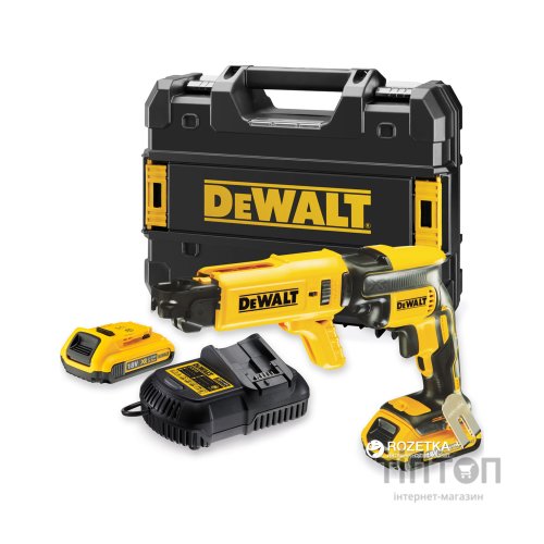 Шуруповерт DeWALT 18V XR Li-Ion, 2x2Ah, 30/5 Нм, 4400 об/хв, кейс (DCF620D2K)