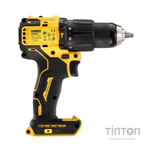 Шуруповерт DeWALT 18В XR Li-Ion, 4Ah, 65 Нм, 450-1650 об/мин, вес 1.2 кг, TSTAK (DCD709M2T)