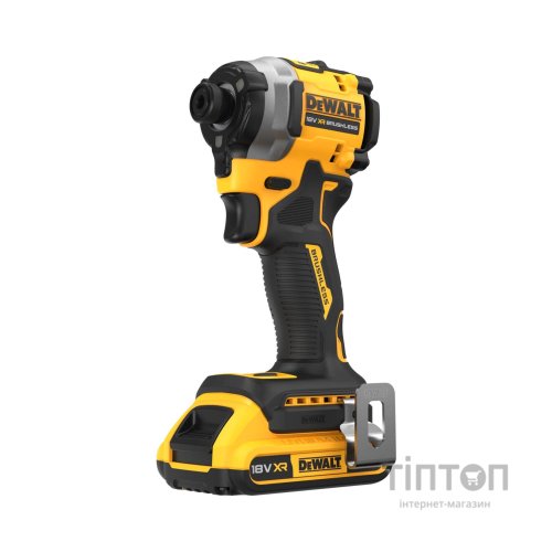 Шуруповерт DeWALT ударний 18 В XR Li-Ion, 2x2Ah, 206 Нм, 2 Аг, 3250 об/хв, TSTAK (DCF850D2T)