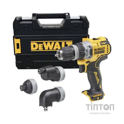 Шуруповерт DeWALT XR Li-Ion 12 В зі змінними насадками, 57.5 Нм, TSTAK (без АКБ та ЗП) (DCD703NT)