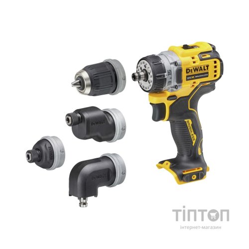 Шуруповерт DeWALT XR Li-Ion 12 В зі змінними насадками, 57.5 Нм, TSTAK (без АКБ та ЗП) (DCD703NT)