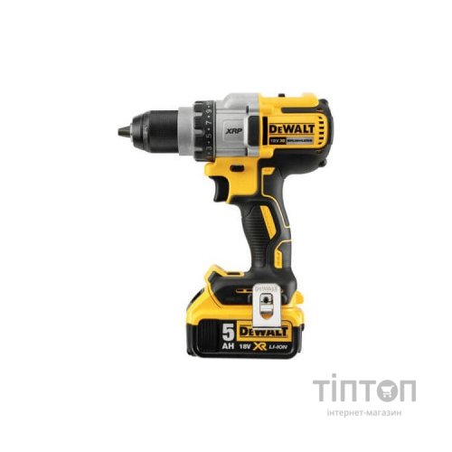 Шуруповерт DeWALT XR Li-Ion 18 В, 95 Нм, 2 АКБ + ЗП, рукоятка, кейс (DCD991P2)