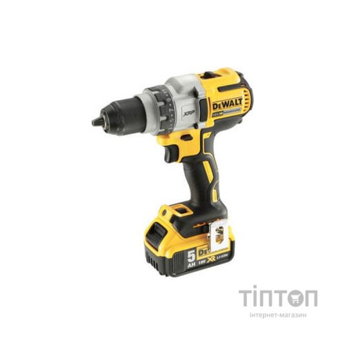 Шуруповерт DeWALT XR Li-Ion 18 В, 95 Нм, 2 АКБ + ЗП, рукоятка, кейс (DCD991P2)