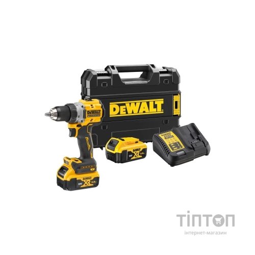 Шуруповерт DeWALT XR Li-Ion 18V 5Ah, 90 Нм, 0-650/0-2000 об/хв (DCD800P2T)