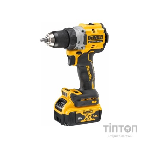 Шуруповерт DeWALT XR Li-Ion 18V 5Ah, 90 Нм, 0-650/0-2000 об/хв (DCD800P2T)