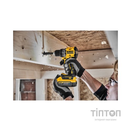 Шуруповерт DeWALT XR Li-Ion PowerStack 18 В, 2x5Ah, 90 Нм, 0-650/0-2000 об/хв, TSTAK (DCD800H2T)