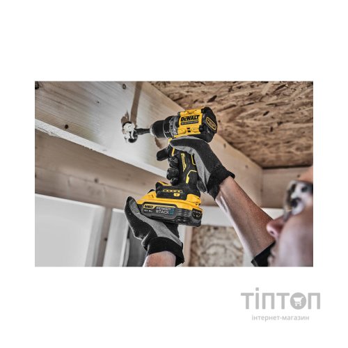Шуруповерт DeWALT XR Li-Ion PowerStack 18 В, 2x5Ah, 90 Нм, 0-650/0-2000 об/хв, TSTAK (DCD800H2T)