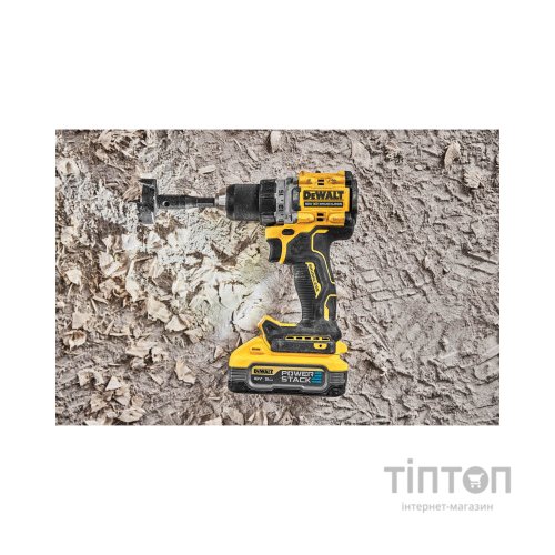Шуруповерт DeWALT XR Li-Ion PowerStack 18 В, 2x5Ah, 90 Нм, 0-650/0-2000 об/хв, TSTAK (DCD800H2T)