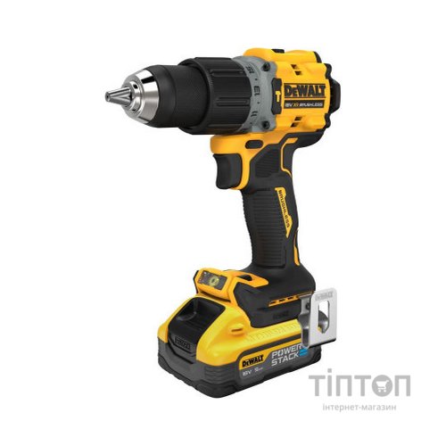Шуруповерт DeWALT XR Li-Ion PowerStack 18 В, 2x5Ah, 90 Нм, 0-650/0-2000 об/хв, TSTAK (DCD805H2T)