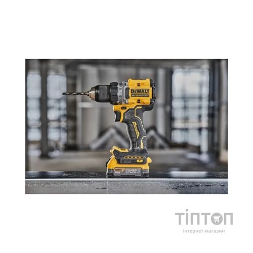 Шуруповерт DeWALT XR Li-Ion PowerStack 90 Нм, 18V 1x1.7Ah, кейс TSTAK (DCD800E1T)
