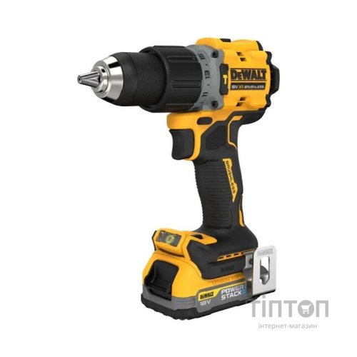 Шуруповерт DeWALT XR Li-Ion PowerStack 90 Нм, 18V 1x1.7Ah, кейс TSTAK (DCD805E1T)