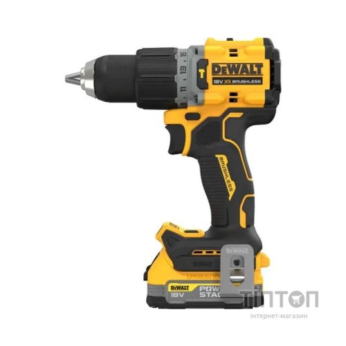 Шуруповерт DeWALT XR Li-Ion PowerStack 90 Нм, 18V 1x1.7Ah, кейс TSTAK (DCD805E1T)