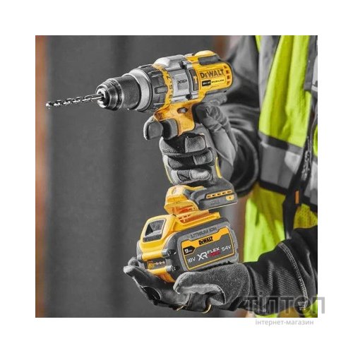 Шуруповерт DeWALT XR Li-lon 18 В, 2 АКБ + ЗП, кейс TSTAK (DCD999X1)