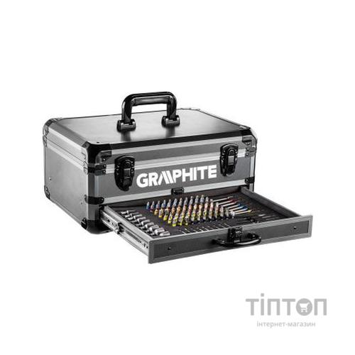 Шуруповерт Graphite Energy + SET, 18В, 2х2.0 Ач, 109ед. кейс (58G022-PS15)
