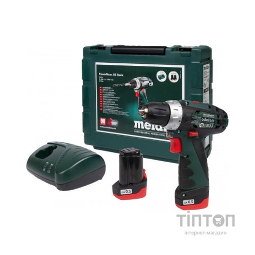 Шуруповерт Metabo PowerMaxxBS, 10.8 В, 2х2.0Аг, кейс (600080500)
