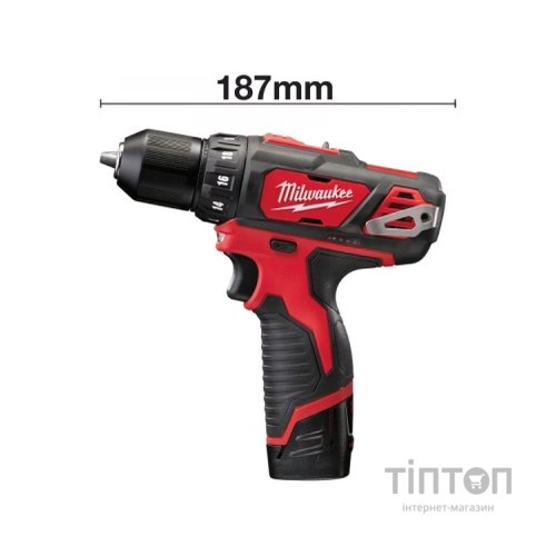 Шуруповерт Milwaukee M12 BDD-202C, 30 Нм (4933441915)
