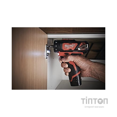 Шуруповерт Milwaukee M12 BDDXKIT-202C Li-Ion 2x2Ah, 3 насадки. (4933447836)