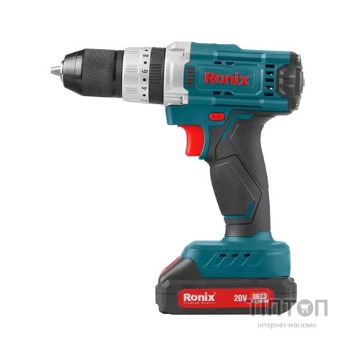 Шуруповерт Ronix акумуляторний 20В, 1.5Ah x 2 (8620)