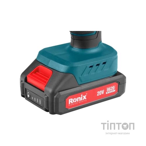 Шуруповерт Ronix акумуляторний 20В, 1.5Ah x 2 (8620)