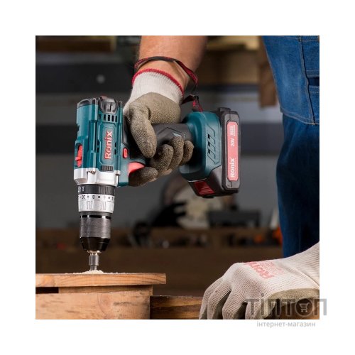 Шуруповерт Ronix акумуляторний 20В, 1.5Ah x 2 (8620)