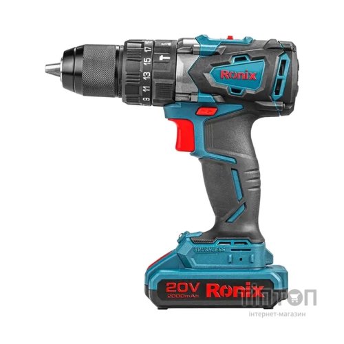 Шуруповерт Ronix ударний акумуляторний 20В, 2Ah х 2 (8905K)