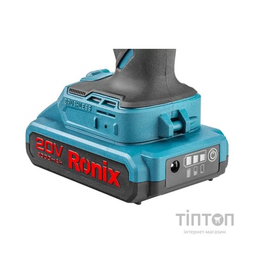 Шуруповерт Ronix ударний акумуляторний 20В, 2Ah х 2 (8905K)