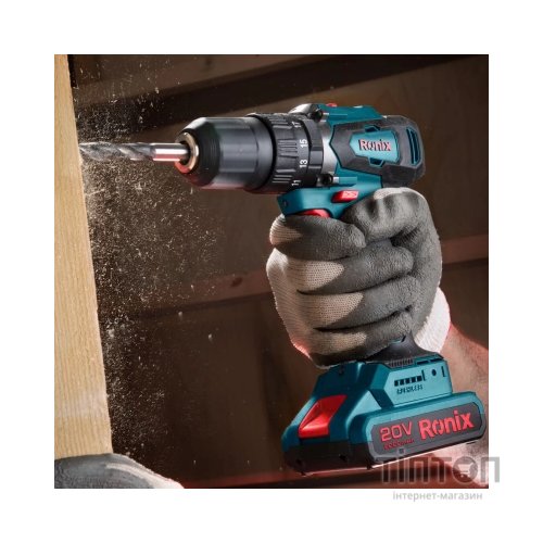 Шуруповерт Ronix ударний акумуляторний 20В (без АКБ та ЗП) (8900)