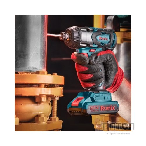 Шуруповерт Ronix ударний акумуляторний 20В (без АКБ та ЗП) (8906)
