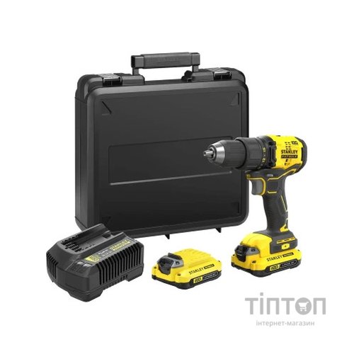 Шуруповерт Stanley FatMax, Li-lon 18 В, 60 Нм, 2 АКБ + ЗП, кейс (SFMCD710D2K)