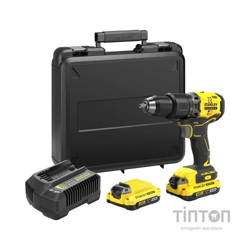 Шуруповерт Stanley FatMax, Li-lon 18 В, 60 Нм, 2 АКБ + ЗП, кейс (SFMCD715D2K)