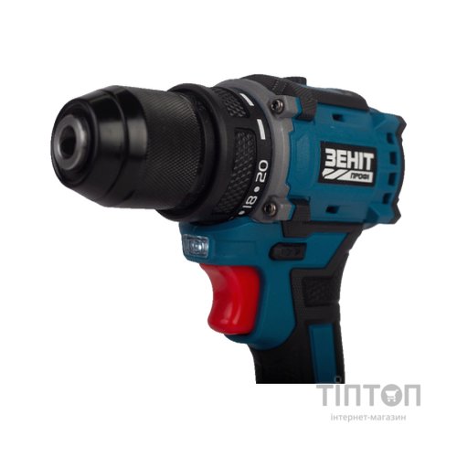 Шуруповерт Зеніт Профі ЗША-20/2 Li BL, 20V TekPower, 2x1.5Ah (854605)