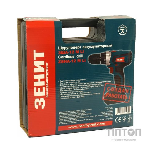 Шуруповерт Зеніт ЗША-12 М Li (841747)