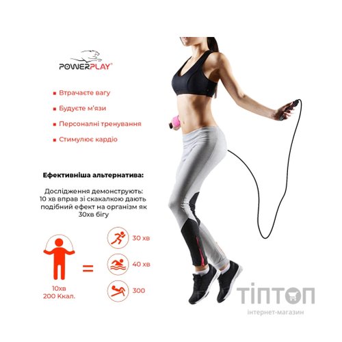Скакалка PowerPlay 4201 Зелена (PP_4201_Green)