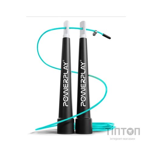 Скакалка PowerPlay 4202 швидкісна Бірюзова (PP_4202_Cyan)