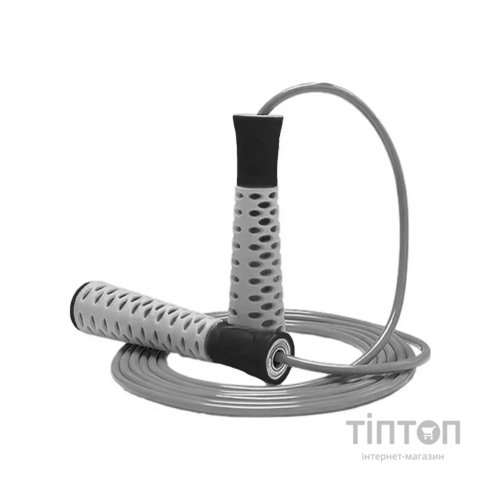 Скакалка PowerPlay 4206 Cіро-чорна (PP_4206_Grey/Black)