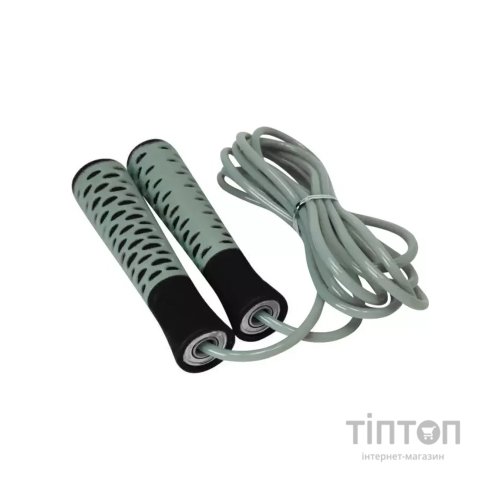 Скакалка PowerPlay 4206 Cіро-чорна (PP_4206_Grey/Black)