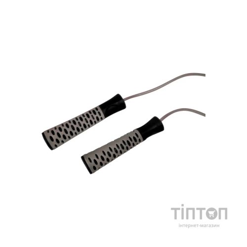 Скакалка PowerPlay 4206 Cіро-чорна (PP_4206_Grey/Black)