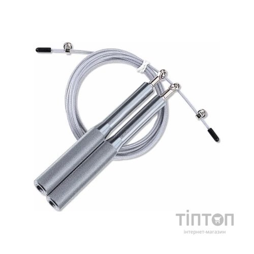 Скакалка PowerPlay 4207 швидкісна алюмінієва Срібна (PP_4207_Silver)