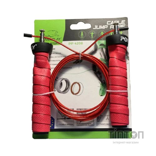 Скакалка PowerPlay 4208 швидкісна Червона (PP_4208_Red)