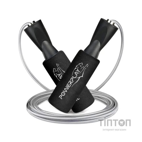Скакалка PowerPlay 4209 Чорна (PP_4209_Black)