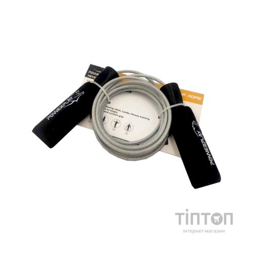 Скакалка PowerPlay 4209 Чорна (PP_4209_Black)