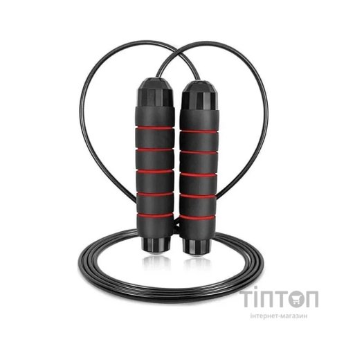 Скакалка PowerPlay 4210 швидкісна Чорна (PP_4210_Black/Red)