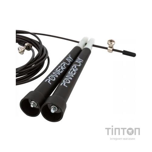 Скакалка PowerPlay Швидкісна 4202 Black (PP_4202_Black)